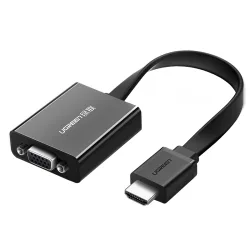 Adattatore Video UGREEN MM103 (40248), HDMI - VGA, 1080P, Nero