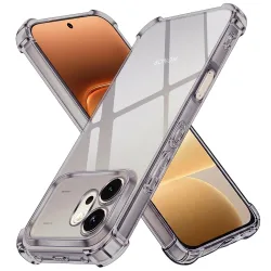 Custodia per Honor 600, Techsuit, Shockproof Clear, Fumè