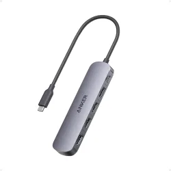 Hub USB-C Anker, 2 x USB-A - 1 x USB-A 3.0 - 1 x USB-C - 1 x HDMI, Grigio A8357HA0