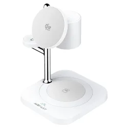 Caricabatterie Wireless Retea Acefast E39 3in1, 32.5W, Bianco