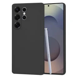 Custodia per Samsung Galaxy S25 Ultra S938, Techsuit, SoftFlex, Nera