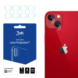 Pellicola protettiva per fotocamera posteriore 3MK Protection per Apple iPhone 13, vetro flessibile, set da 4 pezzi, trasparente