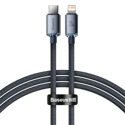 Cavo Dati e Ricarica USB-C - Lightning Baseus Crystal Shine Series, 20W, 1.2m, Nero CAJY000201