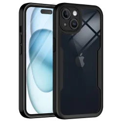 Custodia per Apple iPhone 15, Techsuit, ColorVerse 360, Nera