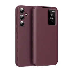 Custodia per Samsung Galaxy S25 FE, Techsuit, SmartView, Rossa