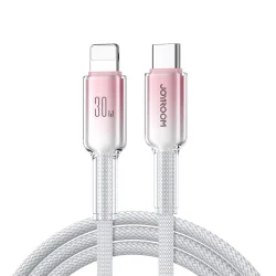 Cavo Dati e Ricarica USB-C - Lightning Joyroom S-A42, 30W, 1,2m, Bianco