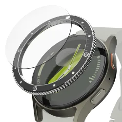 Cornice di Protezione Ringke Premium Styling per Samsung Galaxy Watch7 40mm, Modello 2, Nera
