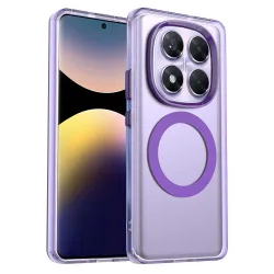 Custodia MagSafe per Xiaomi Redmi Note 14 Pro 4G, Techsuit, CandyCase, Viola