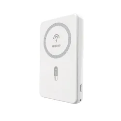 Batteria Esterna Wireless Dudao K14S, 5000mAh, 20W, QC + PD + FQI, 1 x QI - 1 x USB-A - 1 x USB-C, Bianca