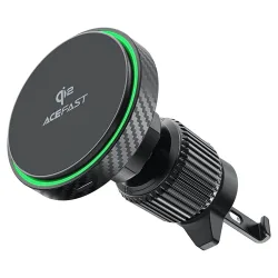 Caricabatterie Auto Wireless Acefast D33, 15W, 1.67A, Nero