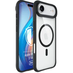 Custodia MagSafe per Apple iPhone 17 Air, 3MK, Satin Armor, Nera