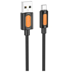 Cavo Dati e Ricarica USB-A - microUSB Borofone BX114 Silicone, 18W, 1m, Nero