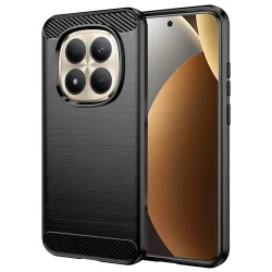 Custodia per Xiaomi Poco M8 Pro / Redmi Note 15 Pro+ 5G, Techsuit, Carbonio, Nera