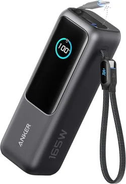 Batteria Esterna Anker, 25000mAh, 165W, QC + PD, 1 x USB-A - 3 x USB-C, Grigio A1695H11