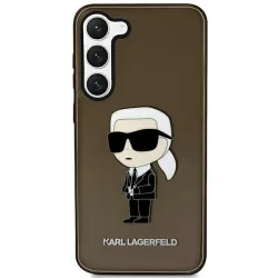 Custodia per Samsung Galaxy S23+ S916, Karl Lagerfeld, Ikonik Karl, Nera