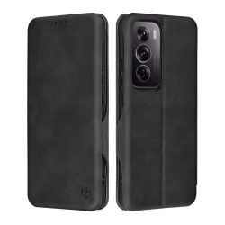 Custodia per Oppo Reno12 Pro, Techsuit, Safe Wallet Plus, Nera