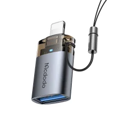 Adattatore OTG Lightning - USB-A McDodo OT-7390, Nero