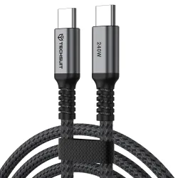 Cavo Dati e Ricarica USB-C - USB-C Techsuit TitanSync Pro CX2, 240W, 2m, Grigio