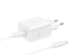 Caricabatterie da Rete con Cavo USB-C Samsung, 45W, 4.05A, 1 x USB-C, Bianco EP-T4511XWEGEU
