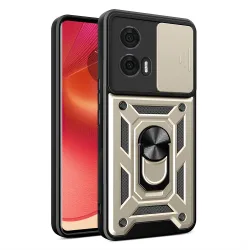 Custodia per Motorola Edge 50, Techsuit, CamShield, Dorata