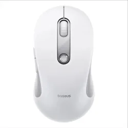 Mouse Wireless Baseus F02, 1600DPI, Wi-Fi, Bianco B0203302