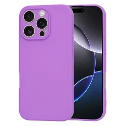 Custodia per Apple iPhone 16 Pro Max, Techsuit, SoftFlex, Viola