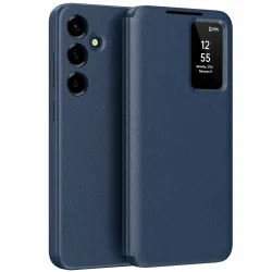 Custodia per Samsung Galaxy A37 5G, Techsuit, SmartView, Blu