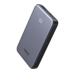 Batteria Esterna UGREEN 75131B, 10000mAh, 22.5W, QC + PD, 1 x USB-A - 1 x USB-C, Grigio