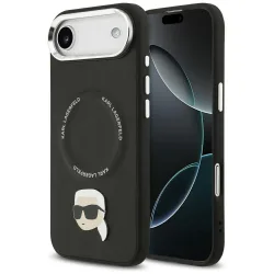 Custodia MagSafe per Apple iPhone 17 Air, Karl Lagerfeld, Karl Pin, Nera