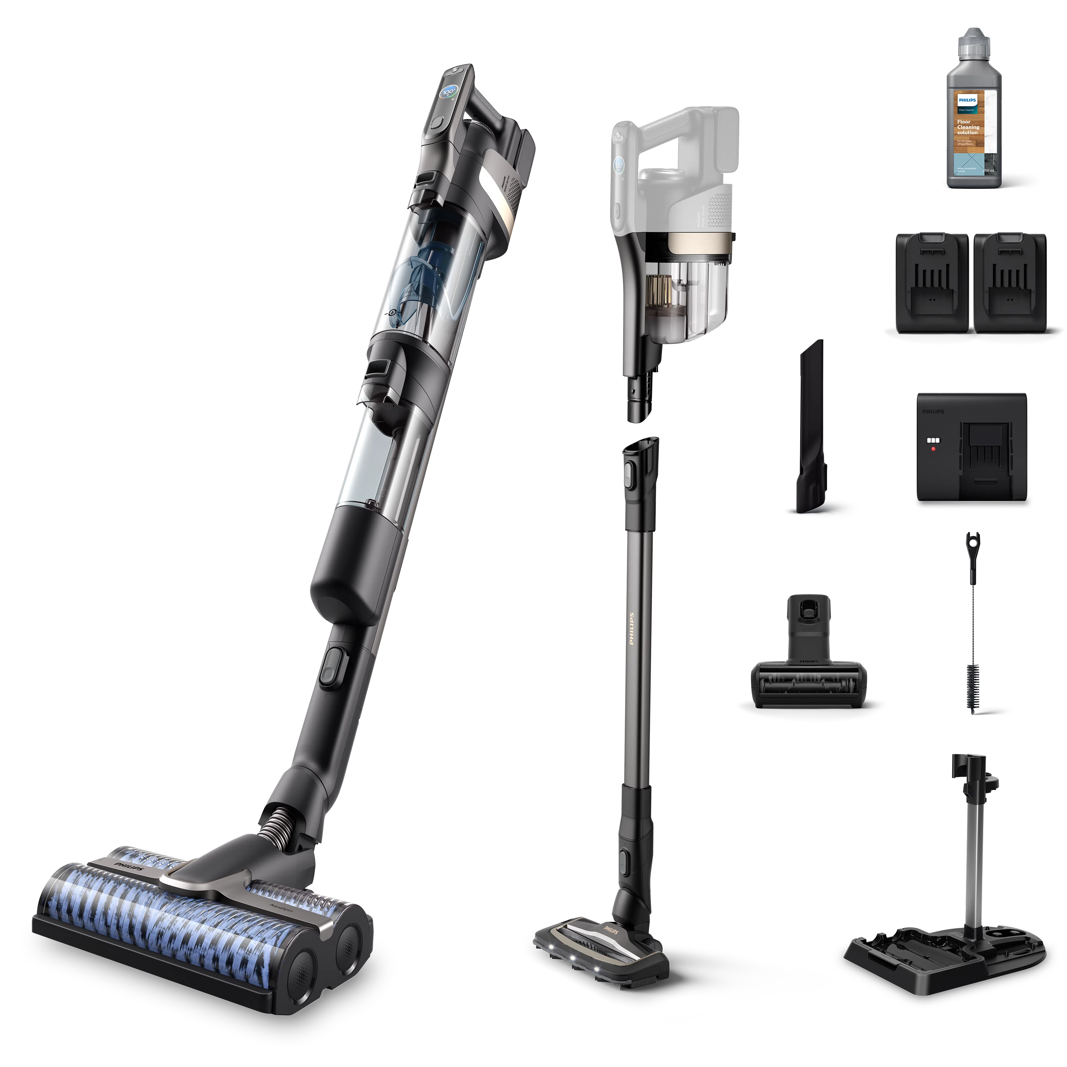 Philips AquaTrio senza filo Aspirapolvere senza filo Wet & Dry Serie 9000 XW9385/01