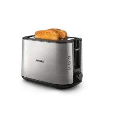 Philips Viva Collection Tostapane - 2 fette, fessura ampia, metallo HD2650/90
