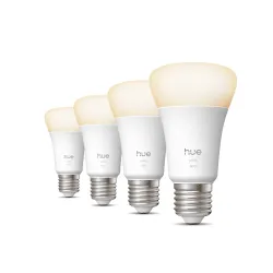 Philips Hue White A60 - Lampadina Connessa E27 - 800 (confezione Da 4)