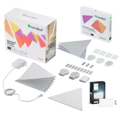 Philips Wall Panel Triangle Starter Set (12 Panels) + Philips Hue Wall Light Module