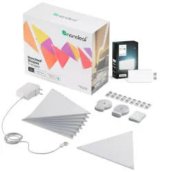 Philips Wall Panel Triangle Starter Set (9 Panels) + Philips Hue Wall Light Module