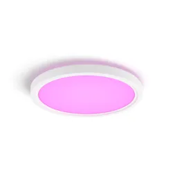 Philips Hue White & Color Ambiance Plafoniera Da Soffitto Tento Wca Led Rotonda Da 29,1 Cm, Bianco - Bianco