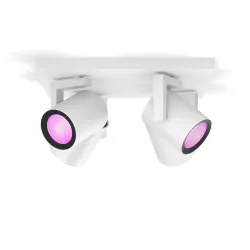 Philips Hue White & Color Ambiance Faretto Quadruplo Argenta