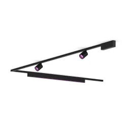 Philips Perifo Kit Base Per Soffitto A L (2 Lampade Spot, 1 Barra Luminosa)