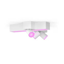 Philips Hue White & Color Ambiance Plafoniera Con 3 Faretti Perpendicolari Centris - Bianco