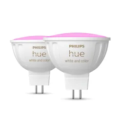 Philips Hue White & Color Ambiance Mr16 - Faretto Connesso - (confezione Da 2)