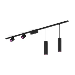 Philips Perifo Kit Base Per Soffitto Dritto (2 Faretti Spot, 2 Lampade A Sospensione)