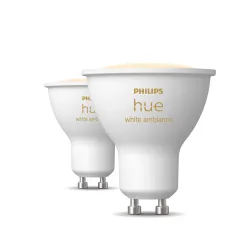 Philips Hue White Ambiance Gu10 - Faretto Connesso - (confezione Da 2)