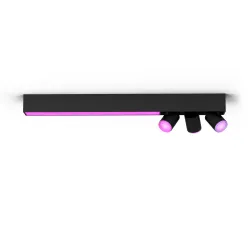 Philips Hue White & Color Ambiance Set 3 Faretti A Soffitto Centris - Nero