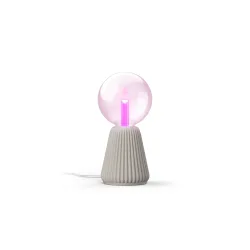 Philips Set: Lampadina Lightguide Globo E27 + Base Per Lampada Da Tavolo Stampata In 3d - Colore Sabbia