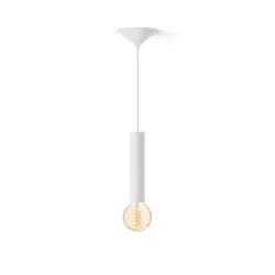 Philips Pacchetto: Corda Larga Bianca Per Lampadine Filament + Lampadina A Filament Globo G93 Bianco Caldo-freddo