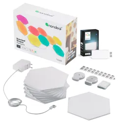 Philips Wall Panel Hexagons Starter Set (9 Panels) + Philips Hue Wall Light Module