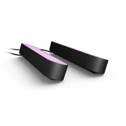 Philips Hue White & Color Ambiance Barra Luminosa Hue Play, Confezione Doppia - Nero