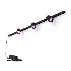 Philips Hue White & Color Ambiance Perifo Kit 3 Faretti Spot - Nero