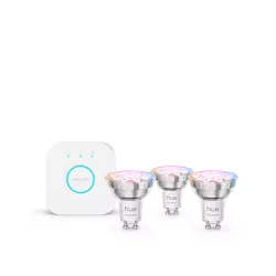 Philips Hue White & Color Ambiance Essential Starter Kit: 3 Gu10 Lampadine Connesse (345 Lm)