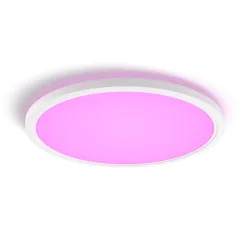 Philips Hue White & Color Ambiance Plafoniera Da Soffitto Tento Wca Led Rotonda Da 54,2 Cm, Bianco - Bianco