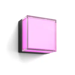 Philips Apparecchi Per Illuminazione Da Esterni Applique Quadrato Scenova Per Esterni Con Luce Led Connessa Bianca E Colorata. Design Resistente Alle Intemperie Per Patii, Giardini E Ingressi Con Controllo Vocale E Tramite App.